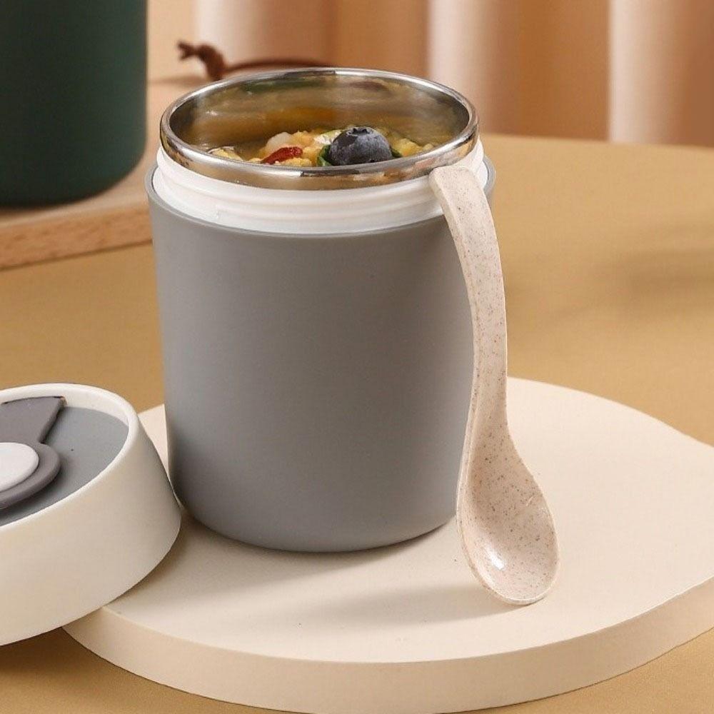 Heat Preservation Breakfast Cup 500ML Soybean Milk Cup Thermal Lunch Box  Office Worker Students