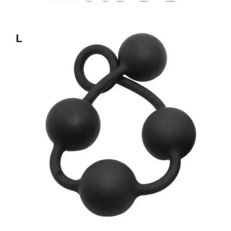S/M/L Anal Beads Silicone Huge Ball Butt Plug Expander Sex Toys Bondage Dilator Expander G-Spot Stimulate Pull Ring  Toys