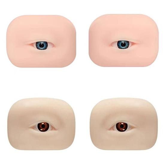 Silicone Eyebrow Practice Model Brow Microblading Drawing Fake Eye Practice Skin Beginner Professional Women Eye Makeup Tools