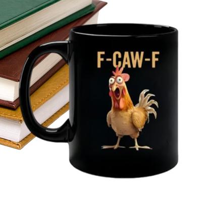 Caneca de Cerâmica de Galinha Tema Fazenda Caneca Animal Xícara de Chá para Mulheres Mãe Senhora Cozinha de Fazenda Café da Manhã Manhã Amante de Animais