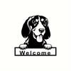 1pc Dog Welcome Metal Wall Art Gordon Setter Dog Wall Sign, Perfect Decoration for Home, Living Room, or Office Decor