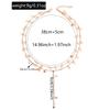 European and American jewelry retro star long fringed necklace, simple personality ins geometric metal wind collarbone chain