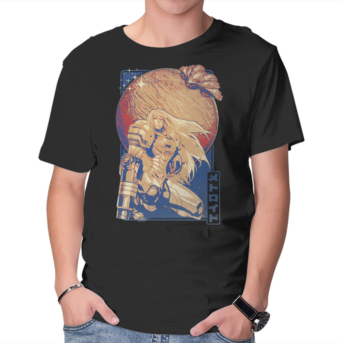 Unisex Crew Neck T-Shirt Interstellar Bounty Hunter Graphic Short Sleeve Casual Tee XXXXL