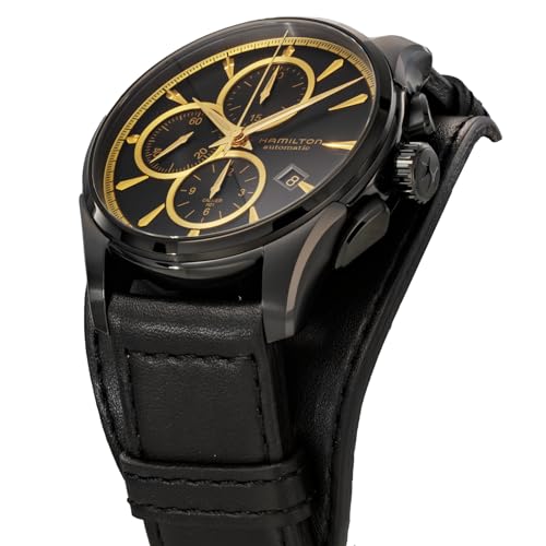 HAMILTON Men's Jazzmaster Watch (H32506730) Automatic, 10 ATM Water Resistant, Sapphire Crystal, Black Dial, Stainless Steel