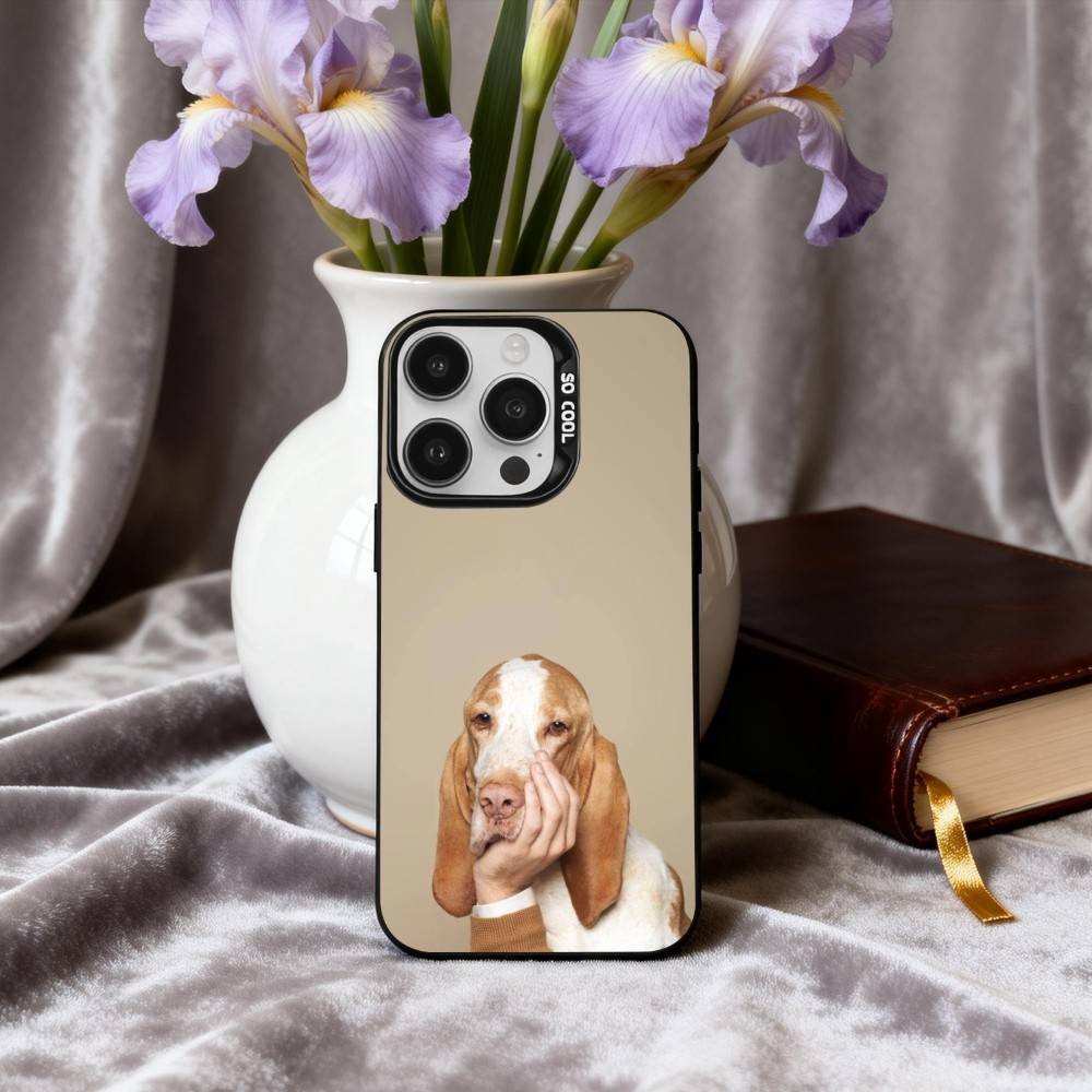 F-Funny A-Animal D-Dog-G Phone Case For iPhone17,16,15,14,13,12,11 Plus,Pro Max Black Candy Silver Phone Case