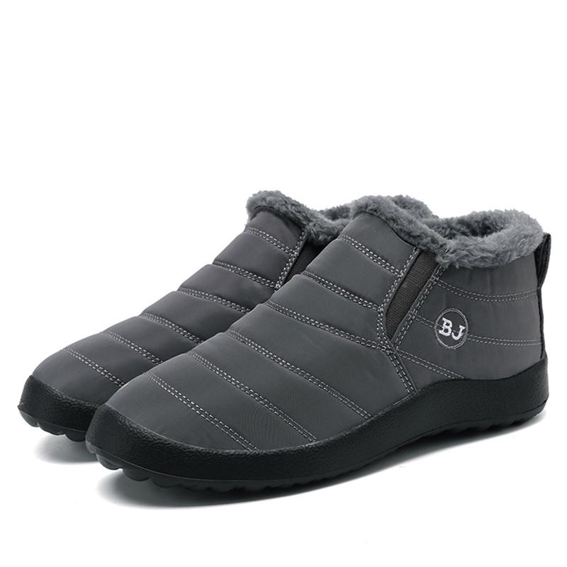 Snow Warm Boots Men Outdoor Sneakers Winter Men's Slip On Man Shoes Unisex Ankle Boots Waterproof Men's Work Shoes Footwear