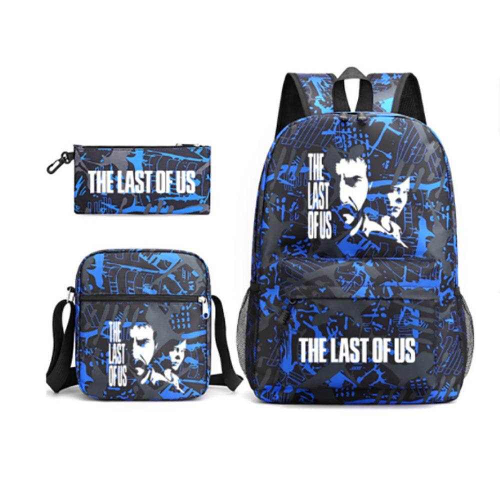 2023 Film and Television Peripheral Printed School Bag 3-piece Casual Pencil Bag Shoulder Bag Double Shoulder Back
