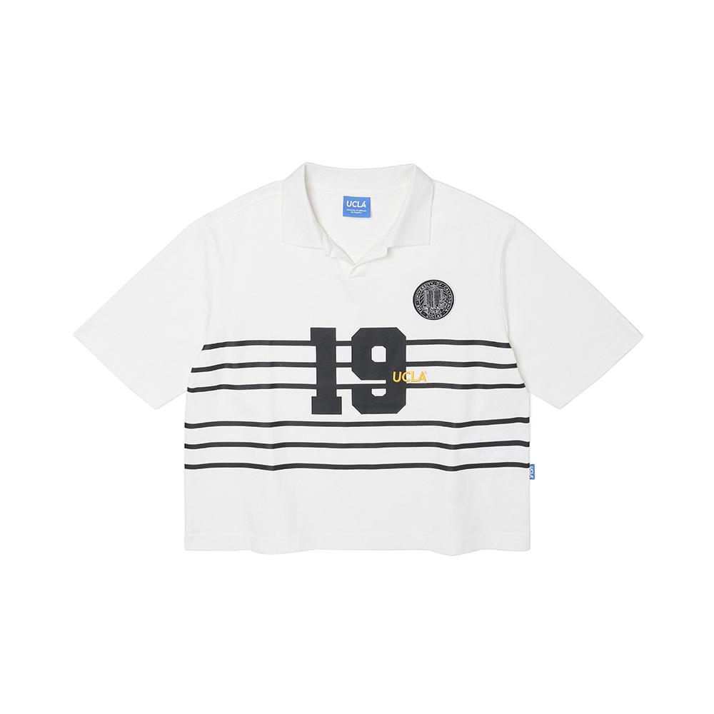 UCLA Artwork Open Collar Short Sleeve T-Shirt [Ivory](Uz4St08_22)