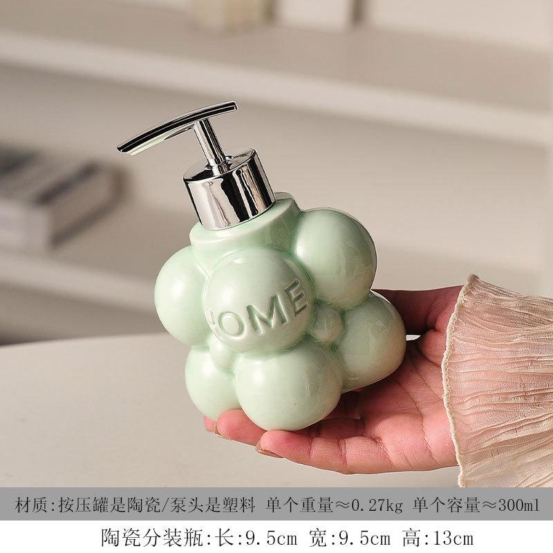 Kreative Keramik-Lotionflasche Hotel Handwaschmittel Shampoo Shampoo Spender Seifenspender Badezimmerzubehör Badezimmerzubehör