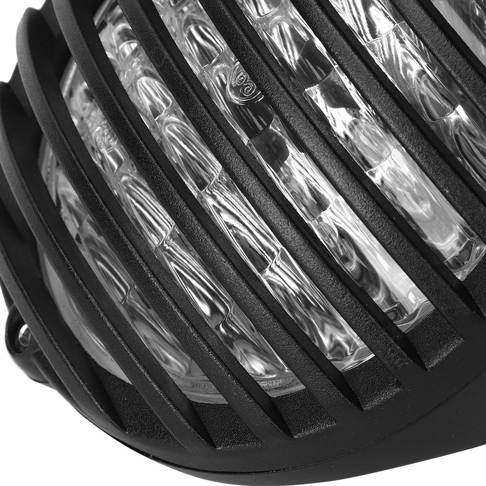 5.5in Vintage Motorcycle Grille Headlight Headlamp Practical Modification Accessory