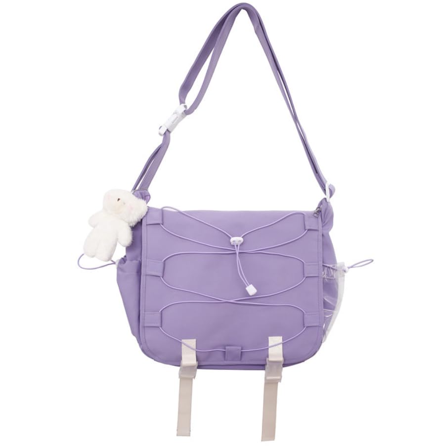 

Сумка через плечо DAY Ita Bag Itaba Cute Otakatsu Concert Event Clear Pocket Прозрачная простая повседневная сумка-тоут A4 легкая [ВСЕ блестящие] (фиолетовый)
