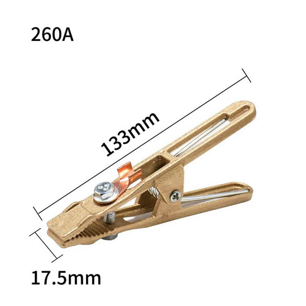 Welding Ground Clamp A Shape Welding Earth Ground Cable Clip Clamp Brass For Welding Machine Ground Clip 260A 300A 500A