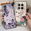 Case for Xiaomi Redmi Note 14 A1 12C 13C A3 13 Pro Plus K80 14C 10 9 8 7 12 11 A4 A5 Phone Cover A2 K40 A1 Retro Butterfly