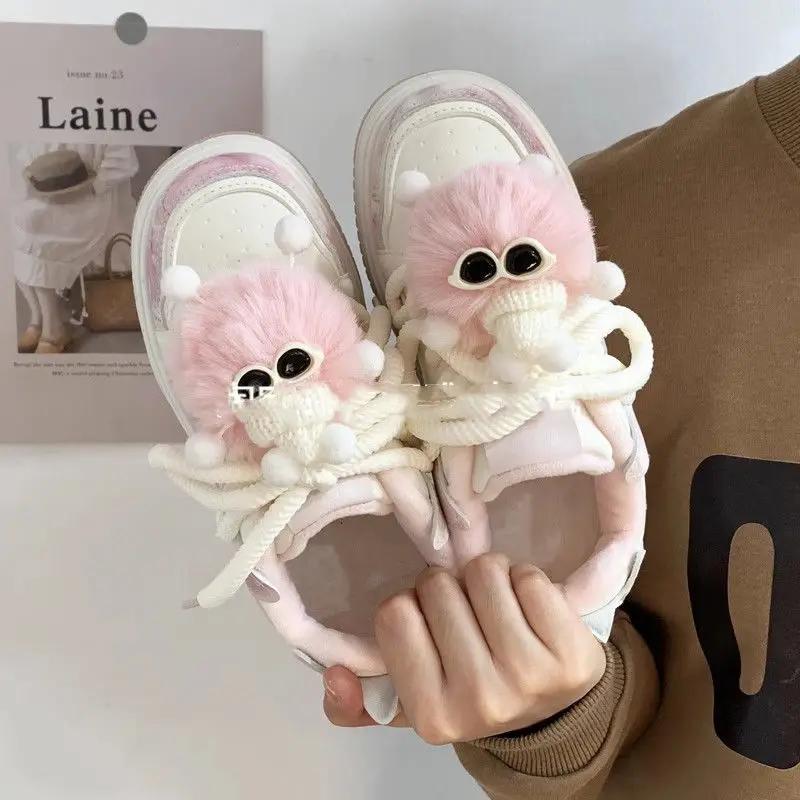 Fashion Pink High on Platform Women's Shoes Y2k Fashion Aesthetic Offer Original Offers 2025 Vulcanized Shoe New Casual Ladies Footwear