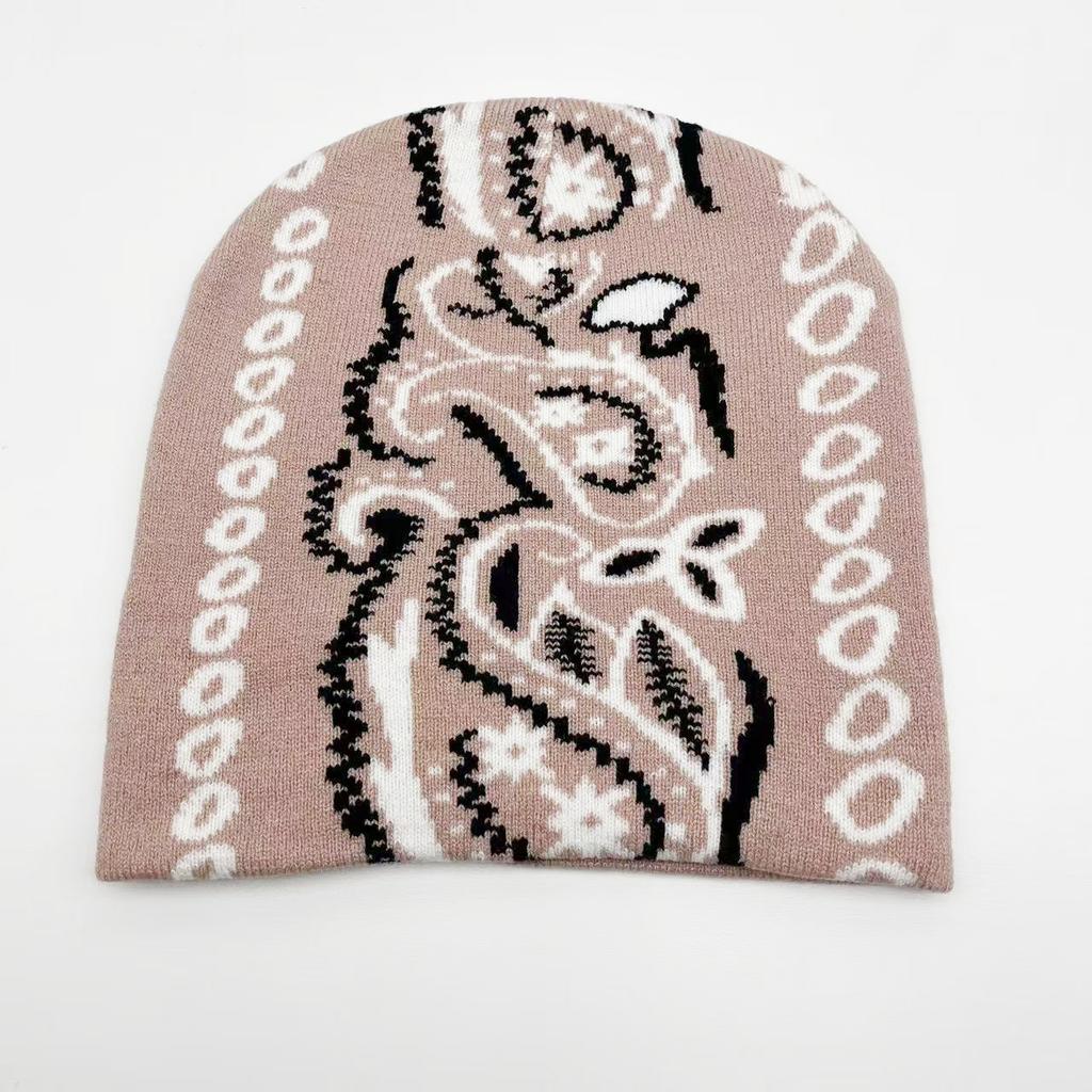 Halloween Series Jacquard Knitted Hat European and American Fashion Skull Portrait Beanie Pullover
