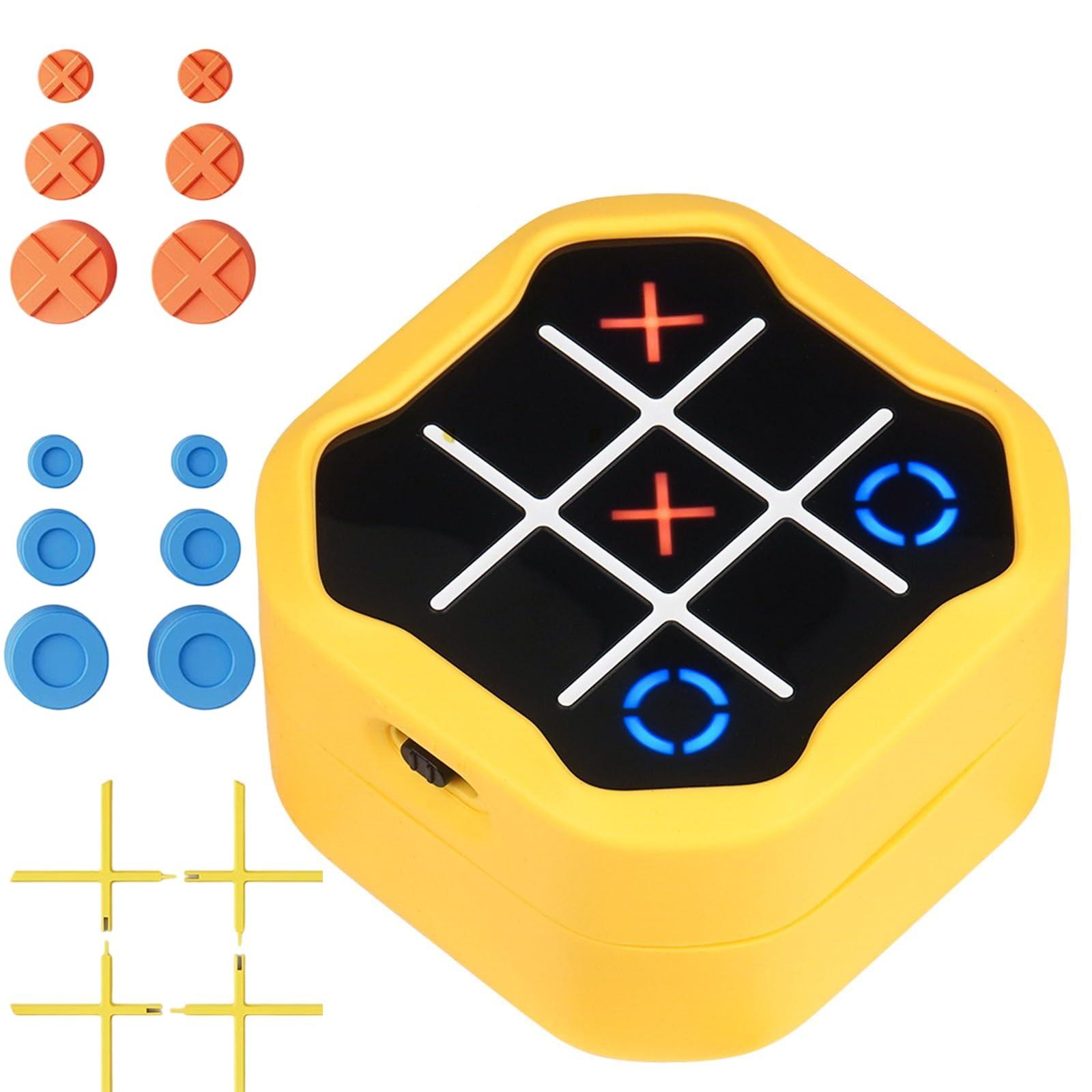 

Портативная игровая консоль-головоломка 3 в 1, портативные игры для путешествий для развития образования и памяти, подарки на день рождения для всех One Size жёлтый