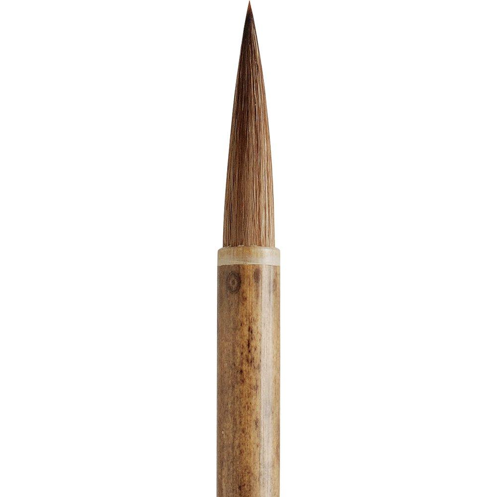 Kuretake Calligraphy Brown Brush, Thick, Chokei, No. 3, Hair, JC327-3