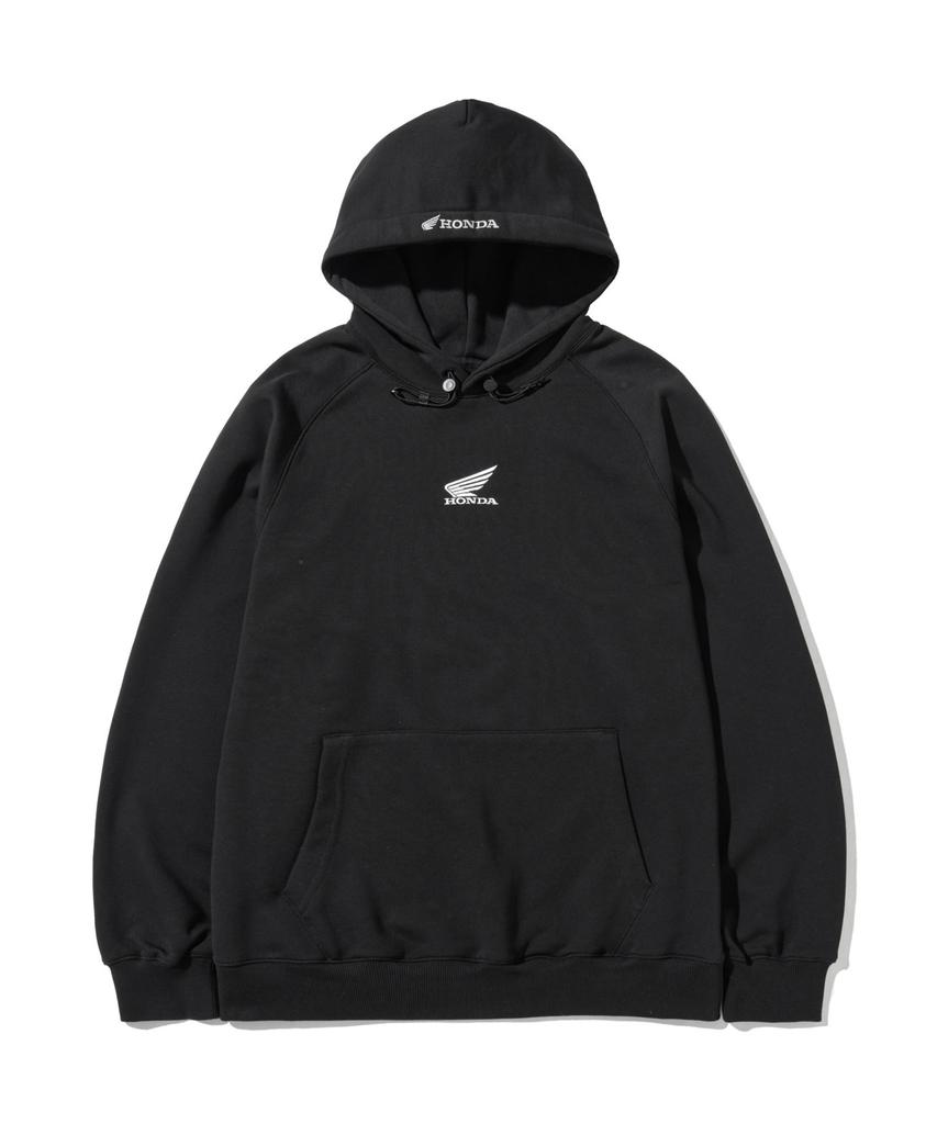 H-Tech Wing Logo String Hoodie Black