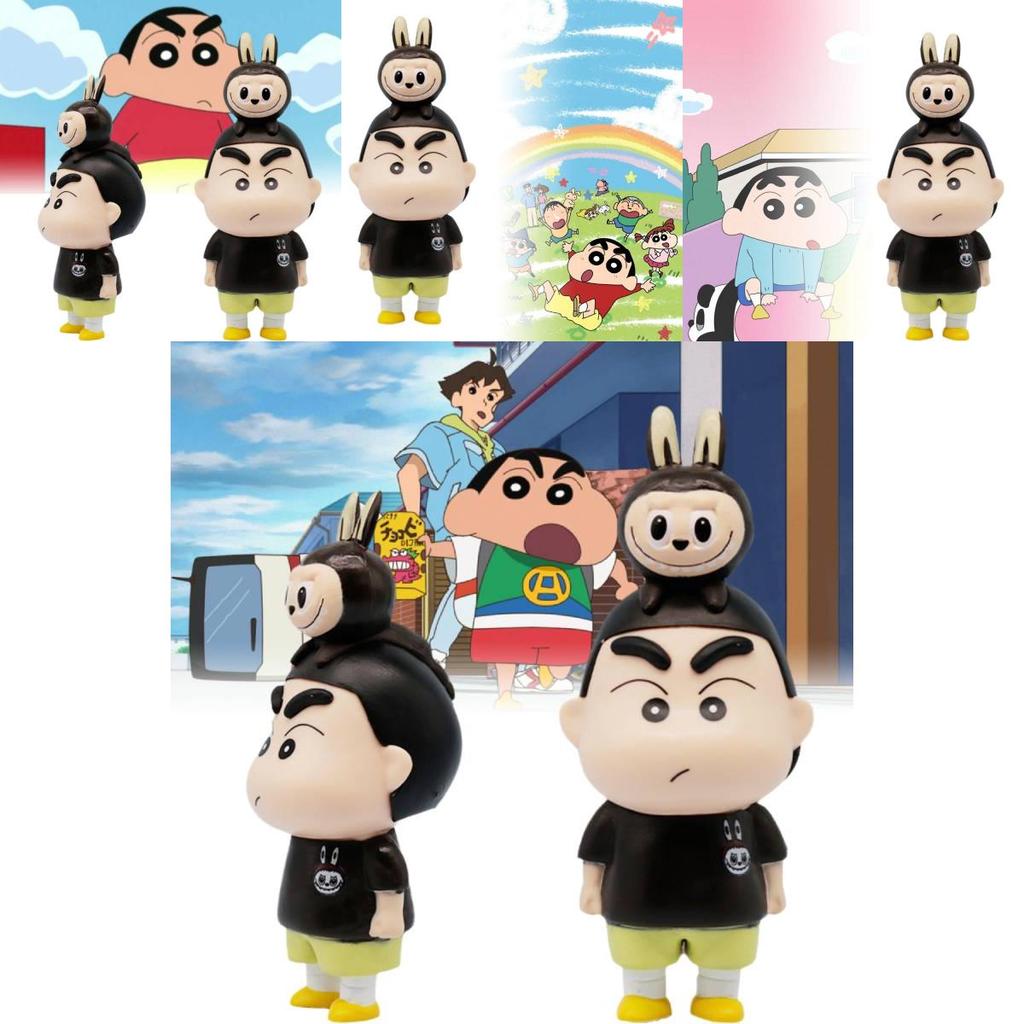 High-quality Crayon Shin Chan Labubu Figurine Ideal For Displaying In Any Room