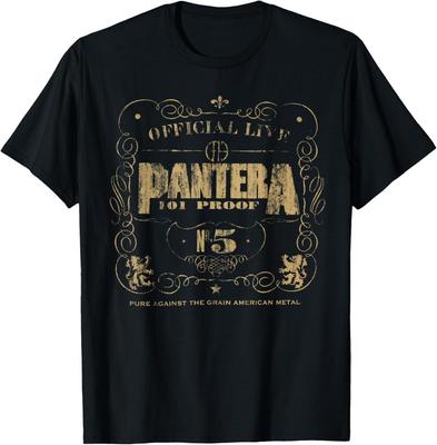 Pantera Official 101 Proof Black Unisex Adult T-Shirt