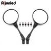 Universal Round Rearview Mirror Honda XR150L Motorcycle Left Right Side Accessory Black