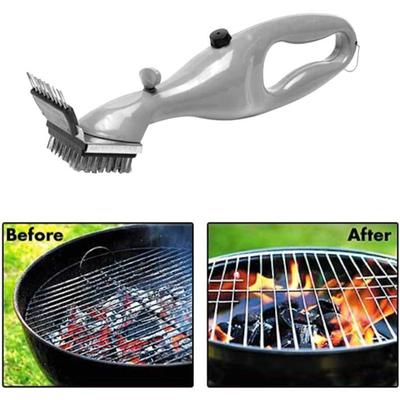 Grătar pentru grătar Perii de curățare cu abur în aer liber Dispozitiv de curățare pentru grătar potrivit pentru racletă de cărbune Accesorii cu gaz Instrument de bucătărie pentru gătit