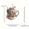 Christmas Snow House Car Pendant Coffee Cup Pendant Acrylic Pendant Car Interior Backpack Pendant