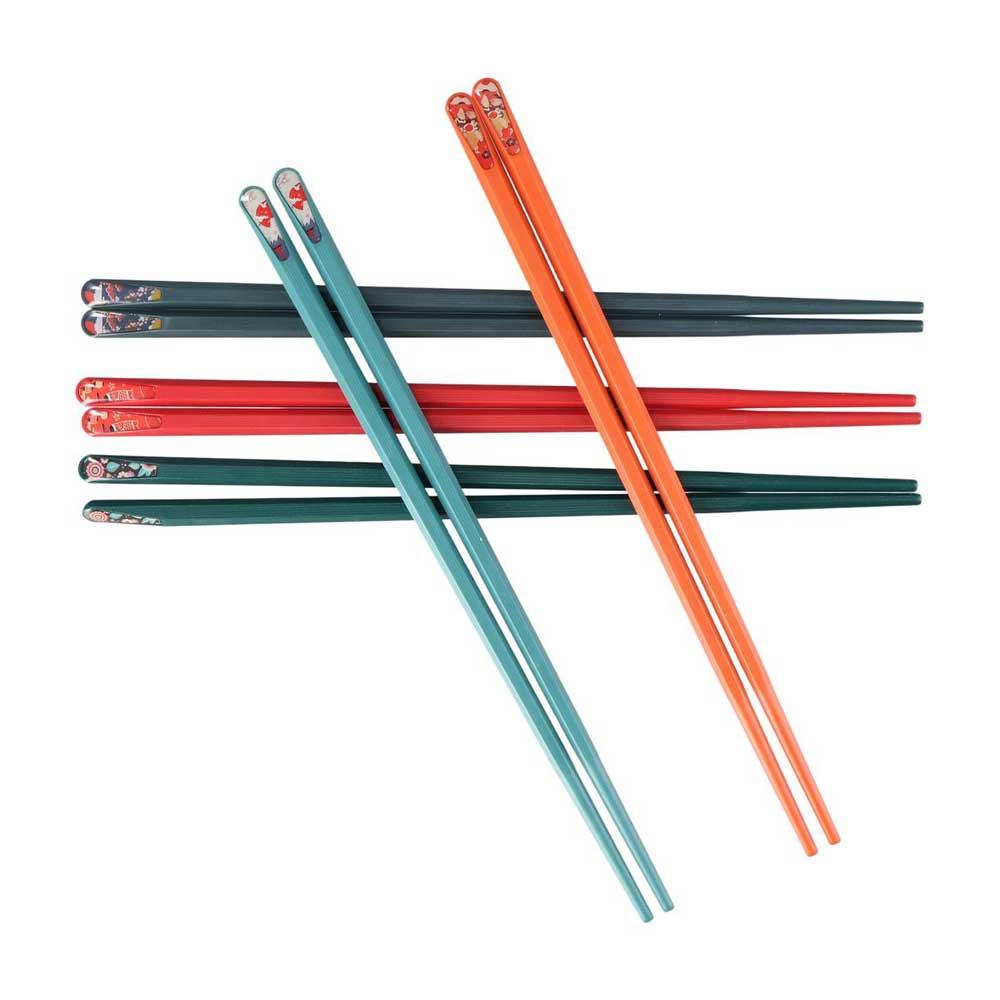 Reusable Non-slip Fiberglass Colorful Anti-bacterial Flatware Chopsticks Tableware Kitchen Utensils
