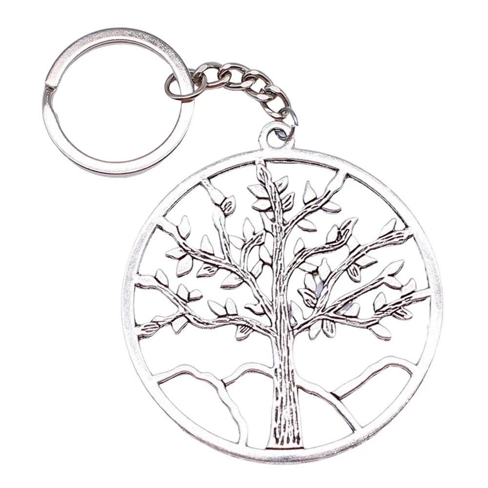 Tree Of Life Klíčenky Ozdoby Předměty Výroba šperků Velikost prstenu 28 mm