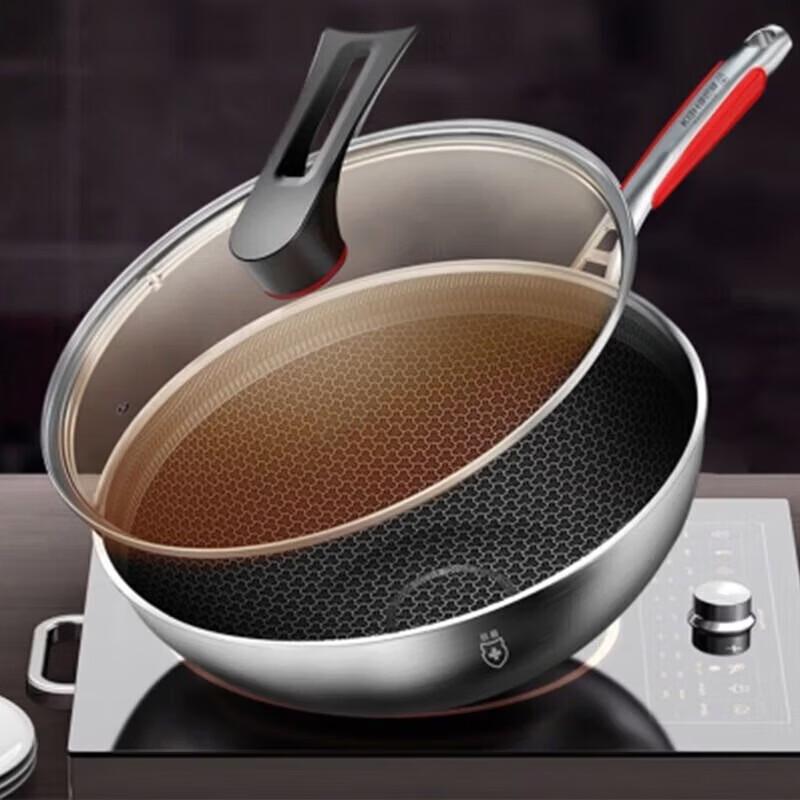 KBH Titanium Honeycomb Non-Stick Wok