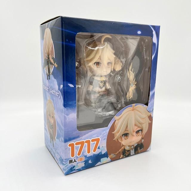 18cm Genshin Traveler /Lumine Anime Figure Genshin Impact Aether Action Figure Venti /Klee /Qiqi Figure Collectible Doll Toy