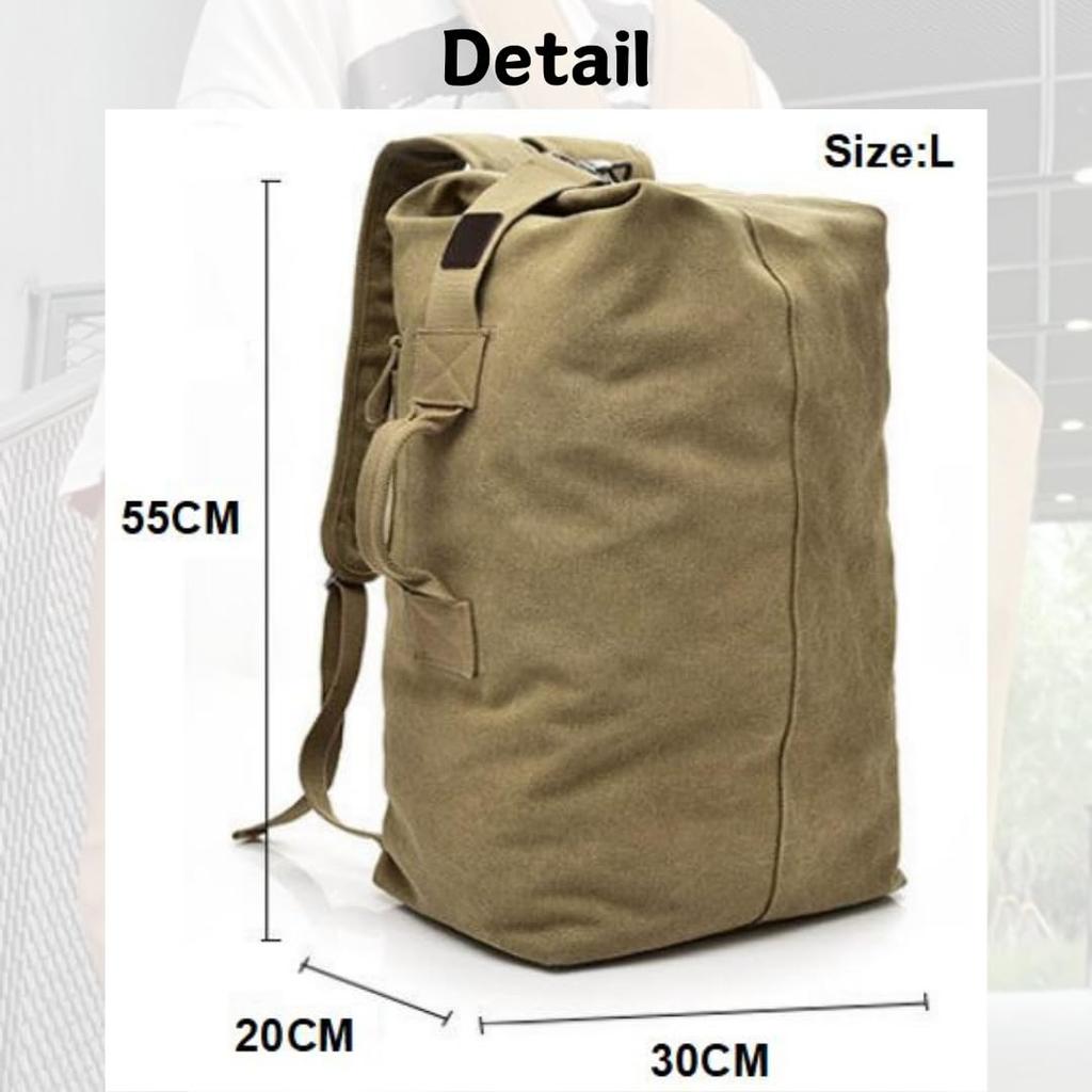 Plecak wojskowy z płótna RED RAY (Rozmiar M, Zielony)