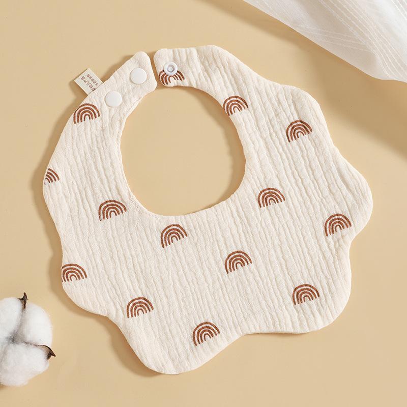 

Мягкие хлопковые детские нагрудники с принтом в горошек и сердечками, нагрудник для новорожденных, салфетки для срыгивания для мальчиков и девочек, полотенце для кормления Style 2