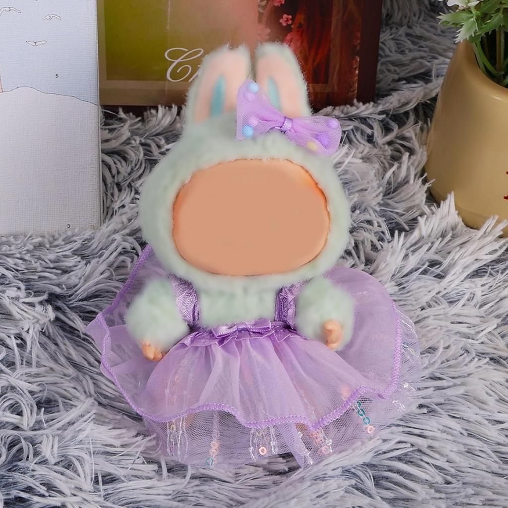 Ruokey Plush Toy Clothes (Clothes Only) 15cm 17cm Plush Doll Clothes Doll Outfit Cute Costume Dress Up DIY Accessory Doll Suit Jumpsuit Photo Path