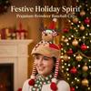 Long Leg 3D Christmas Plush Cap Warm Soft Snowman Party Hat Reindeer Character Cap  Photo Props