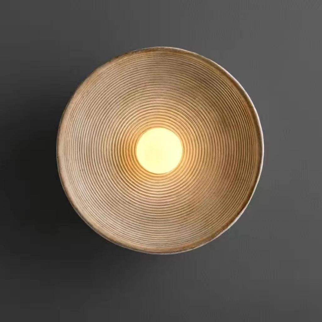Wabi-Sabi Style Nordic Retro Wall Lamp for Living Room or Corridor