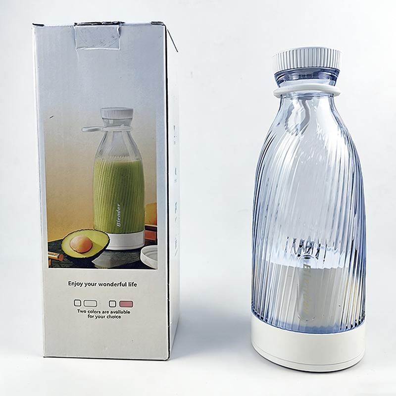 

Portable USB charging electric juicer, home fruit blending bottle, USB charging juice cup with stainless steel blade белый