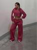 Women's Casual European American Style Hoodie Set - Versatile Long Sleeve Sportswear