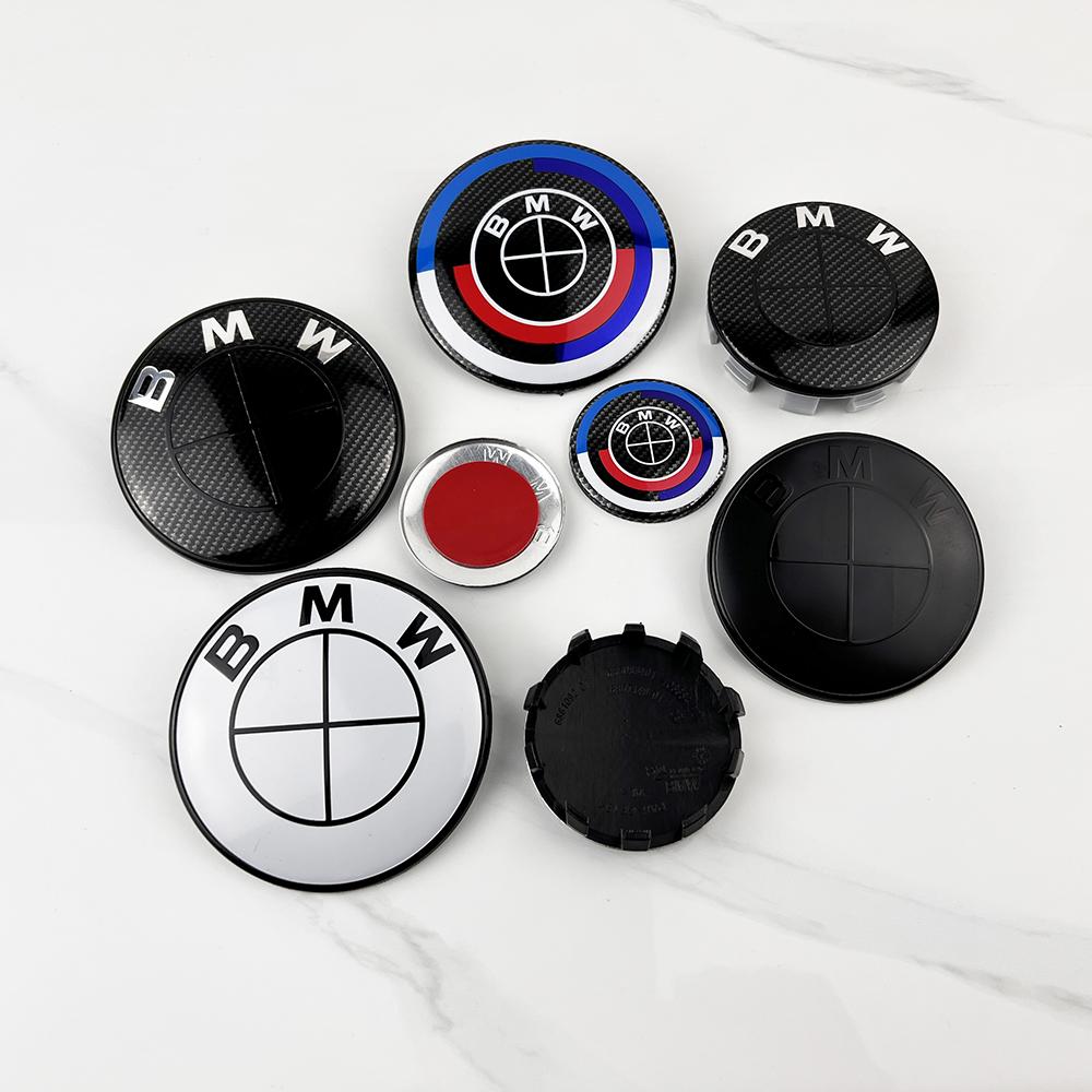 ABX1 q- 7Pcs ABC Car 50th Anniversary Logo For BMW G30 G31 G38 G11 G12 G20 G28 F10 F48 F49 G01 F20 F21 F22 Wheel Rim Decoration Cover