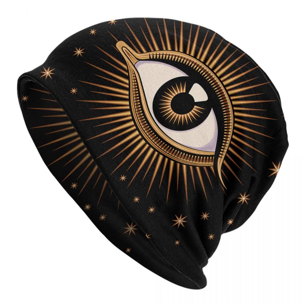Mediterranean Evil Eye Skullies Beanies Caps Hip Hop Winter Warm Knitted Hat Adult Unisex Turkish Amulet Culture Bonnet Hats