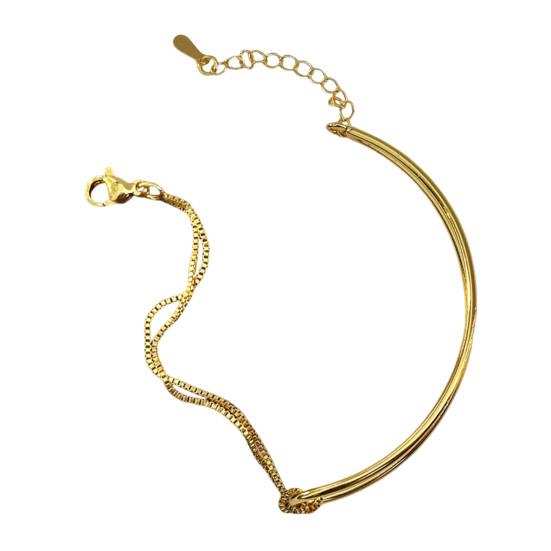 Knot Chain Bracelet Half Snake Chain Dainty Bracelet Love Knot Friendship Bracelet Gift