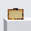 Ladies Fashion Green Rattan Acrylic Dinner Bag One Shoulder Oblique Cross Banquet Clutch