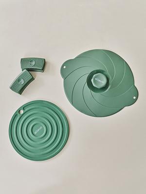 Allevo Detedge Silicone Cookware Lid Pot Holder Handle Knob Set