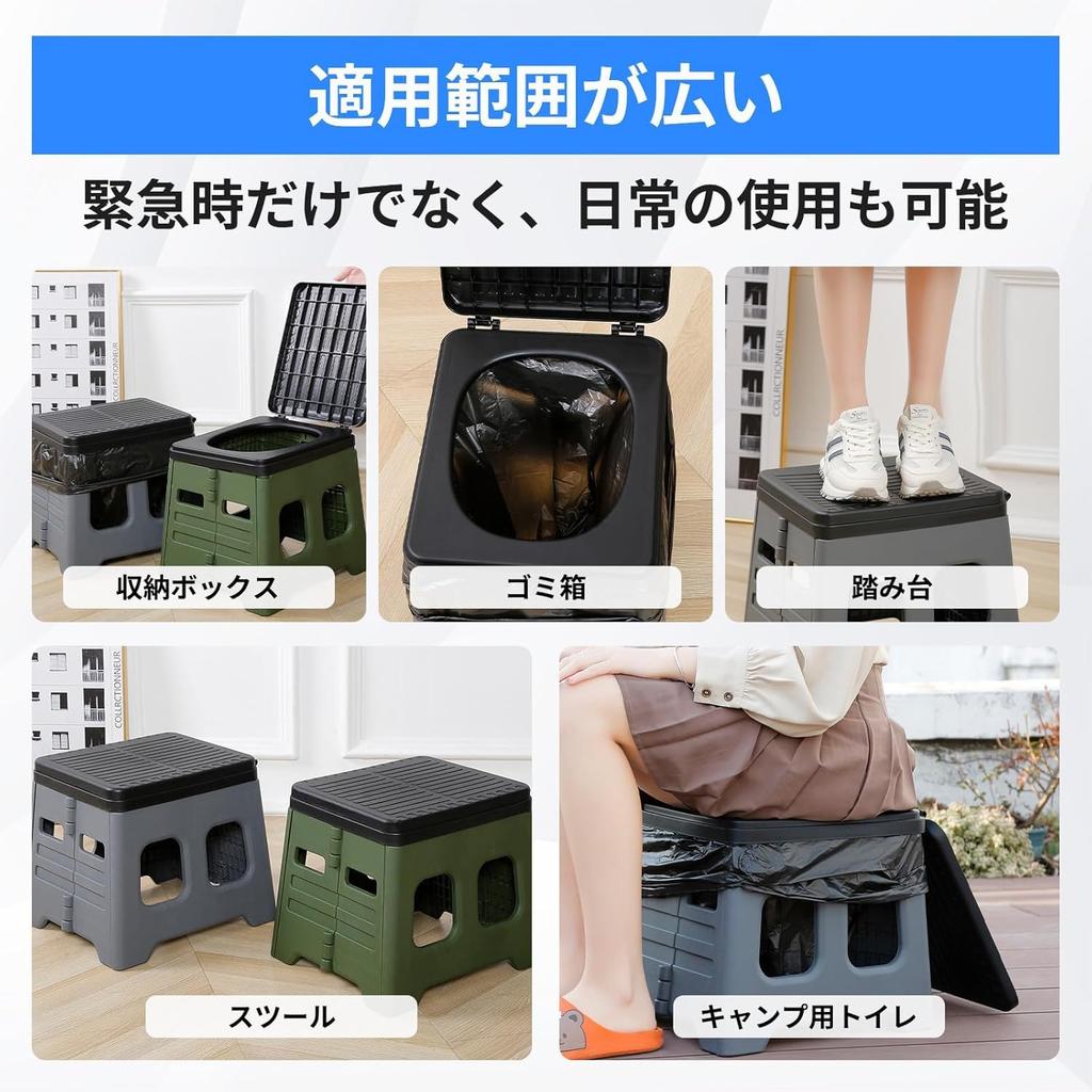 Udoric Portable Emergency 150kg Load with Keeps Easy To Ideal for Nursing Outdoor Power Construction and Includes 10 Coagulants and 10 Waste Bags