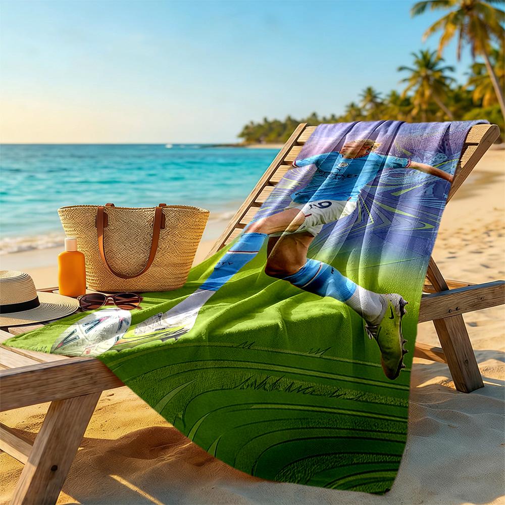 Haaland Beach Towel Super Soft & Absorbent Comfortable Lightweight Portable for Swimming,Beach,Camping, Travel, Beach Accessories,Gym