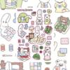 INS Kawaii Rabbit Cartoon Stickers Korean Style Creative Decals for Diary Notebook Scrapbook Decoration
