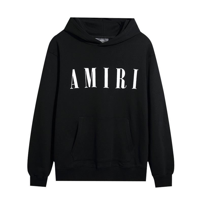 AMIRI Unisex High-Definition Print Casual Hoodie - 2024 Autumn/Winter American Trendy Collection