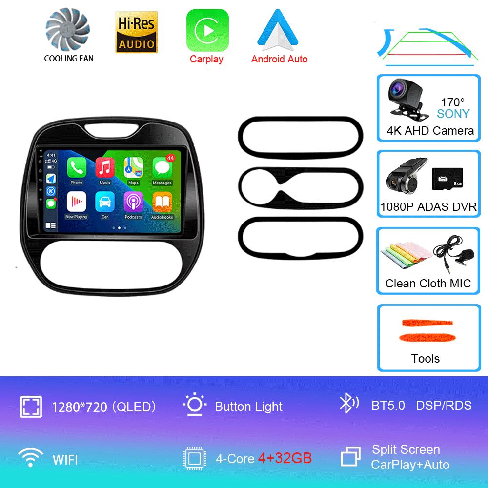 Auto Radio Android 14 For Renault Captur CLIO Samsung QM3 2011-2020 Multimedia Player Wireless Carplay No 2Din DVD Head Unit