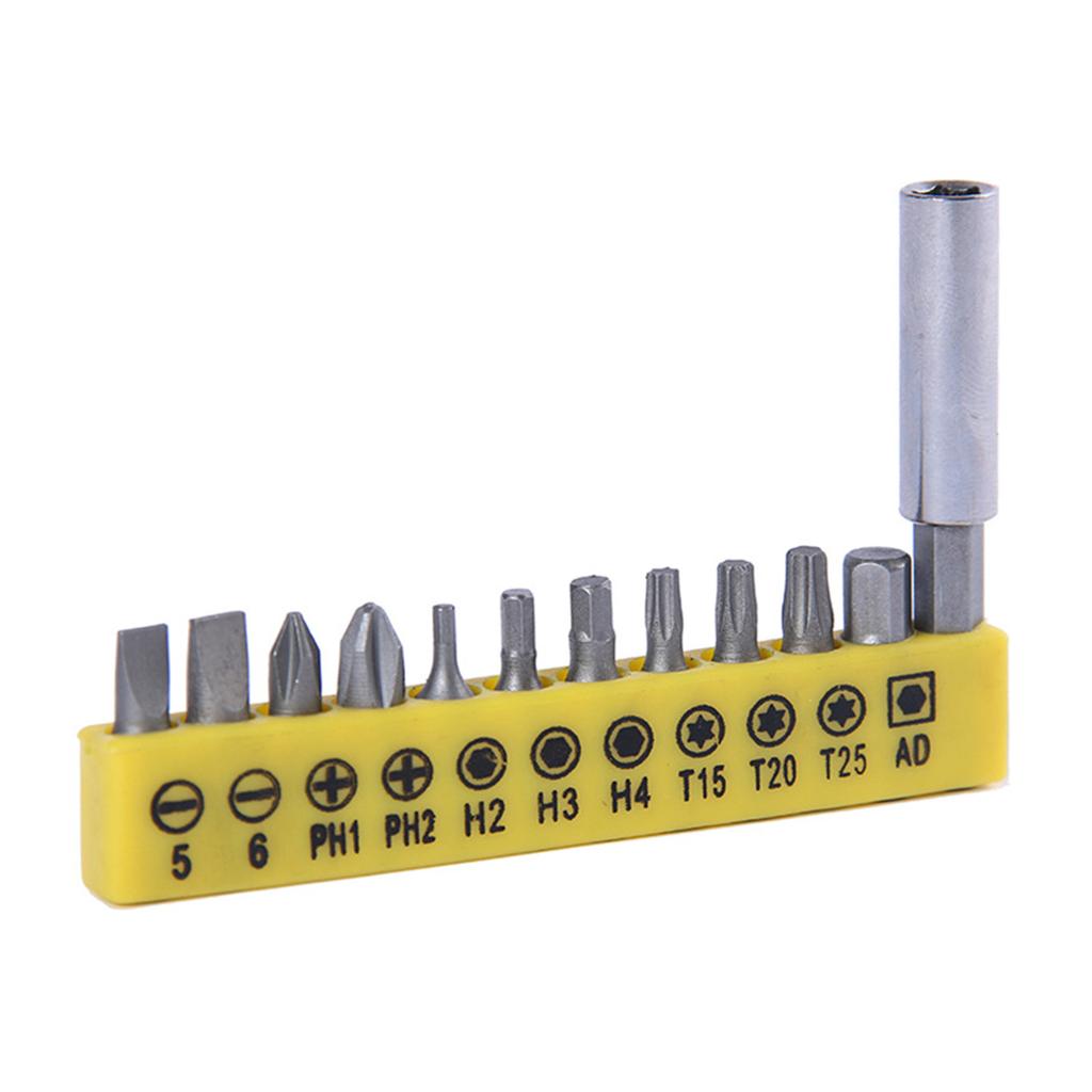 Electric Screwdriver Bit Set 12-Piece Set For Versatile Applications Electronics Repair