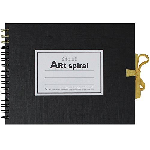 

Maruman S310-05 F0 Art Spiral Sketchbook, Thick Drawing Paper, Black, 24 Sheets